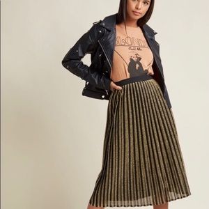 Modcloth Gold and Black Skirt